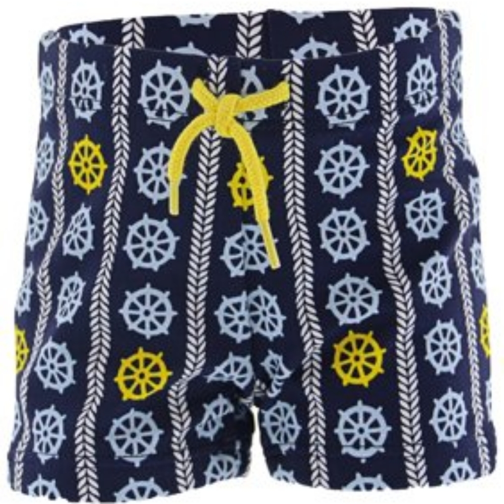 Janie And Jack Navy Ship Wheel Swim Short Trunks